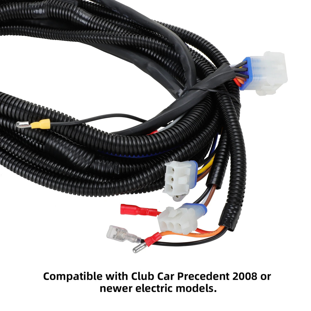 Golf Cart 12V Bucket Harness Compatible with Club Car Precedent 2008.5-Up Electric Models, Easy Plug & Play