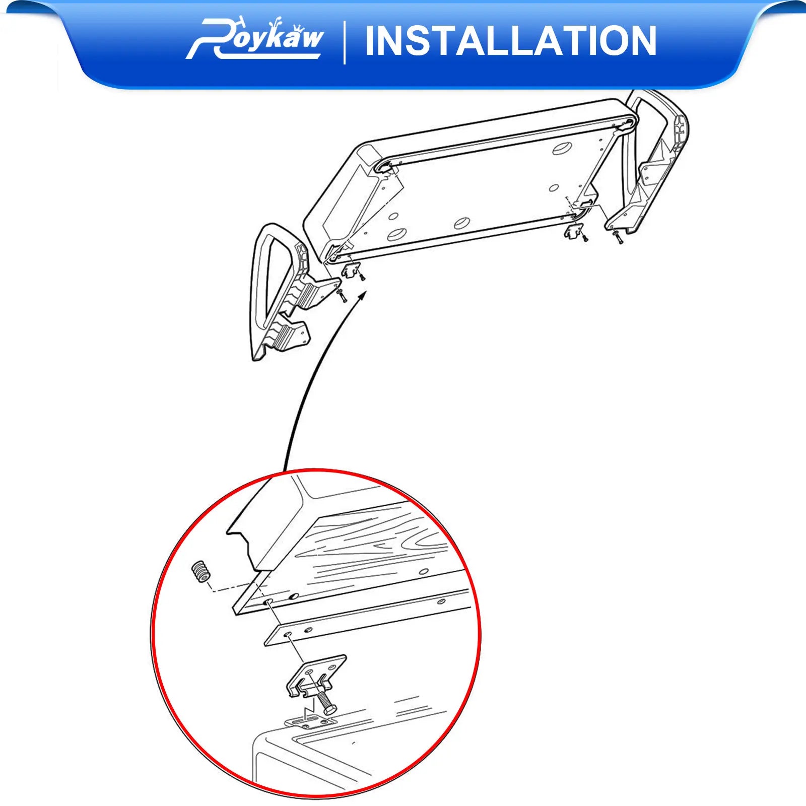 Seat Hinge Plate Male & Female Kit | EZGO-Cartzilla Golf Cart Parts &amp; Accessories