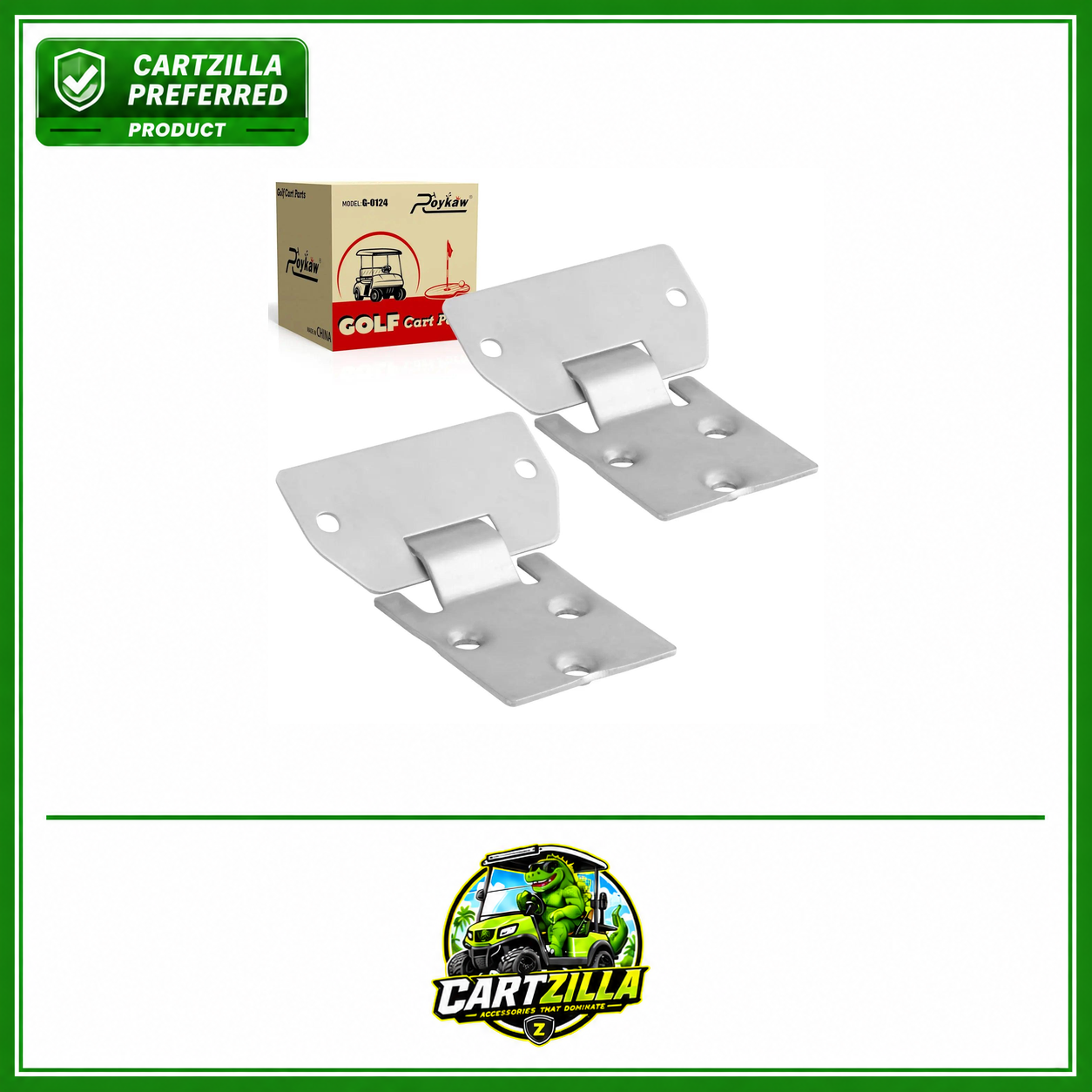 Seat Hinge Plate Male & Female Kit | EZGO-Cartzilla Golf Cart Parts &amp; Accessories