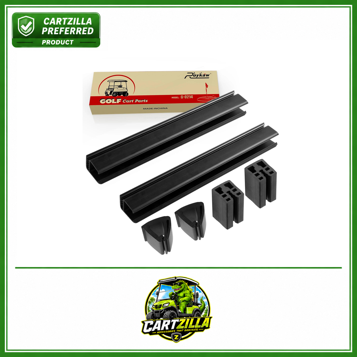 Windshield Clips Kit | Club Car DS & Precedent, Only | 1.0'' Square Frame