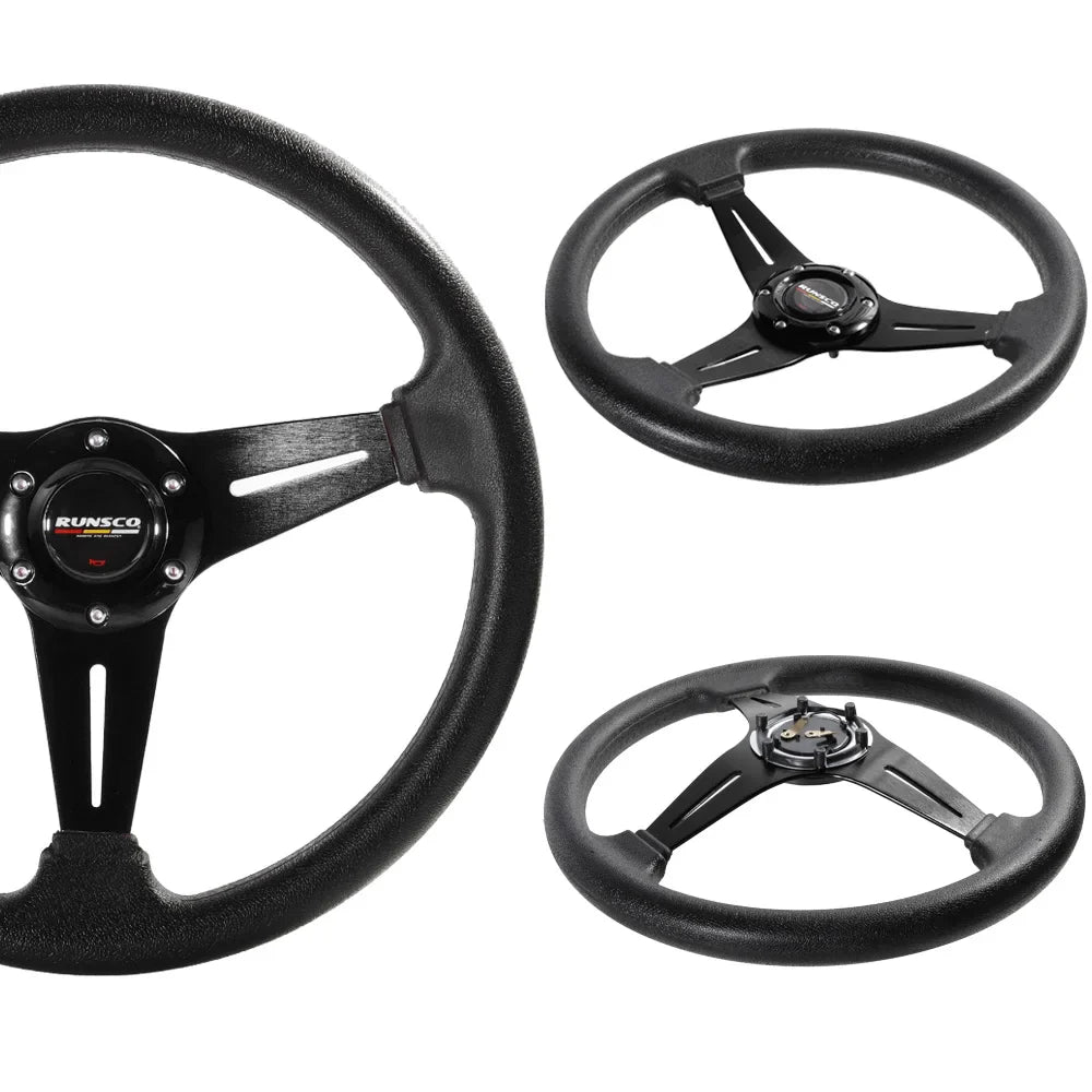 Club Car DS 30-Tooth Replacement Steering Wheel – Direct Fit, Black