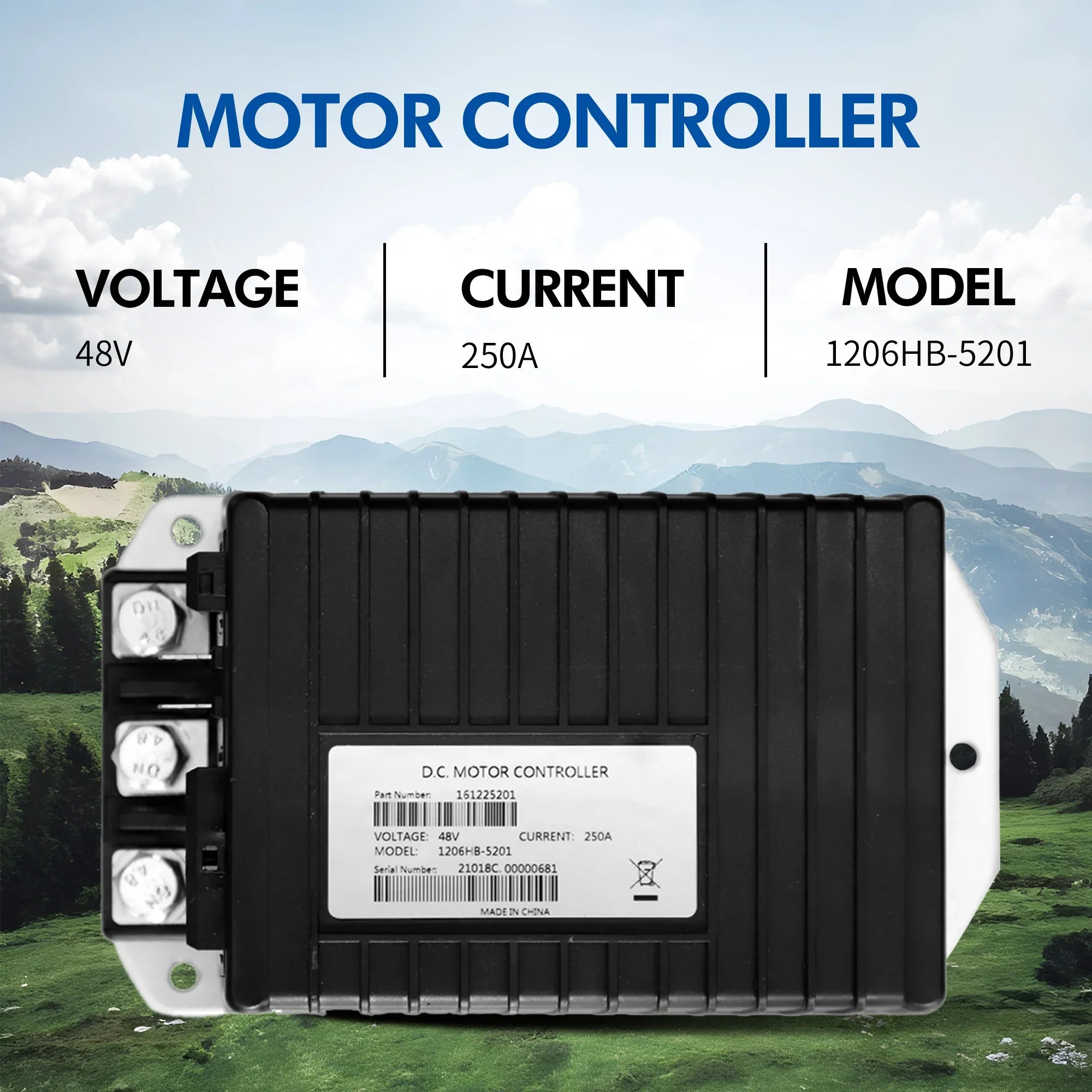 48V 250A Golf Cart Motor Controller for EZGO TXT & Express (2010+) – Curtis 1206HB-5201 / 612632