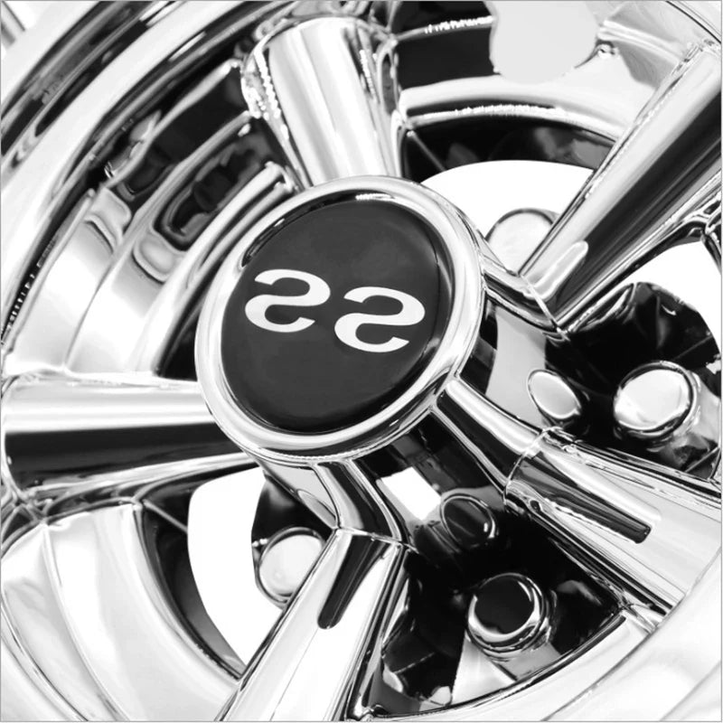 8" 5-Spoke Stainless Steel Golf Cart Wheel Covers – Fits EZGO, Club Car & Yamaha