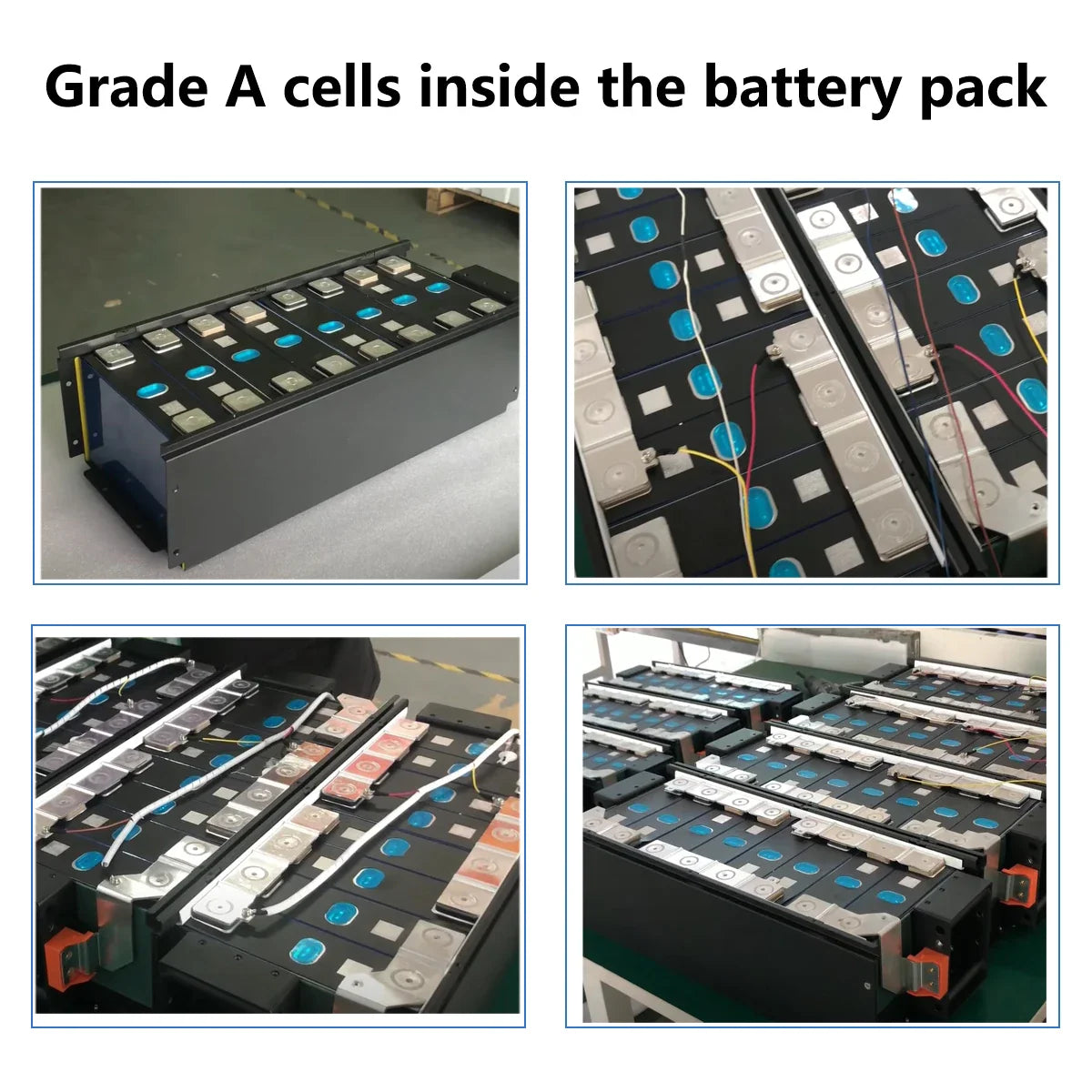 48V 150Ah LiFePO4 Battery 7.6KW Bluetooth Golf Car Battery 16S 200A BMS 51.2V 105Ah 5KW 6000+Cycles LED Display Grade A Cells