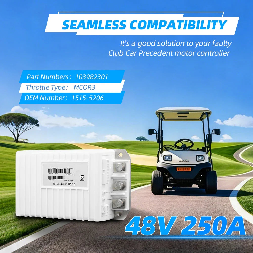 1515-5206 48V 250A Motor Speed Controller 103982301 for Curtis Club Car Precedent Carryall Tempo Onward Golf Cart
