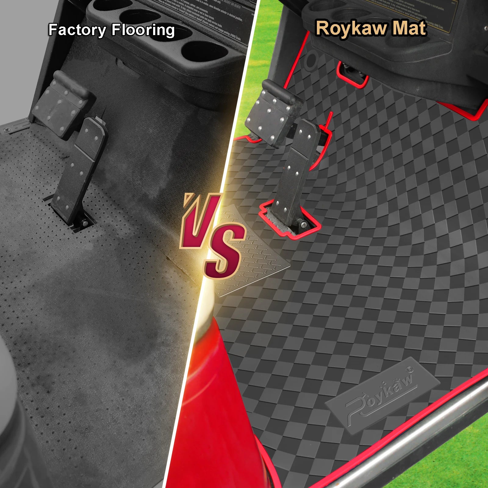 Golf Cart Mat Full Coverage Floor Liner | EZGO TXT (1994-up), Express S4 (2012-2020), Workhorse/Valor Models