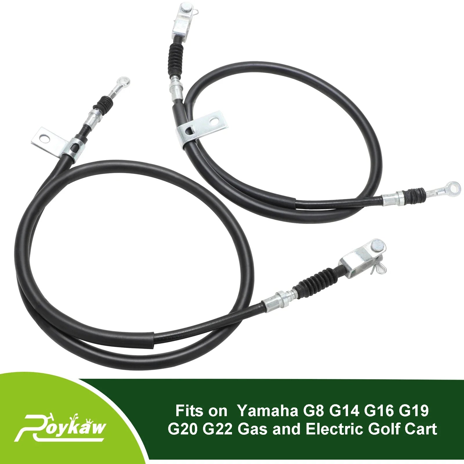 Golf Cart Brake Cable Set for Yamaha G8/G14/G16/G19 Driver & Passenger Side OEM# JF2-F6351-10 JF2-F6341-00