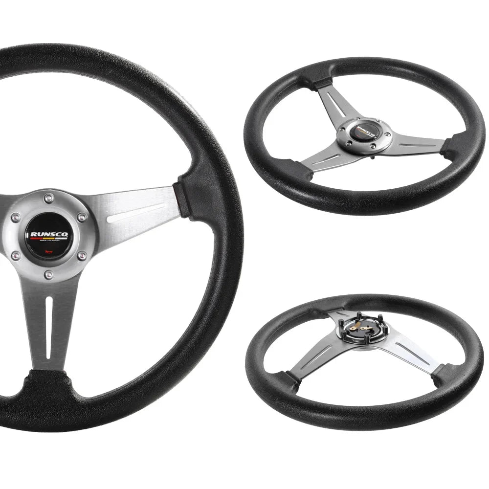 Club Car DS 30-Tooth Replacement Steering Wheel – Direct Fit, Black