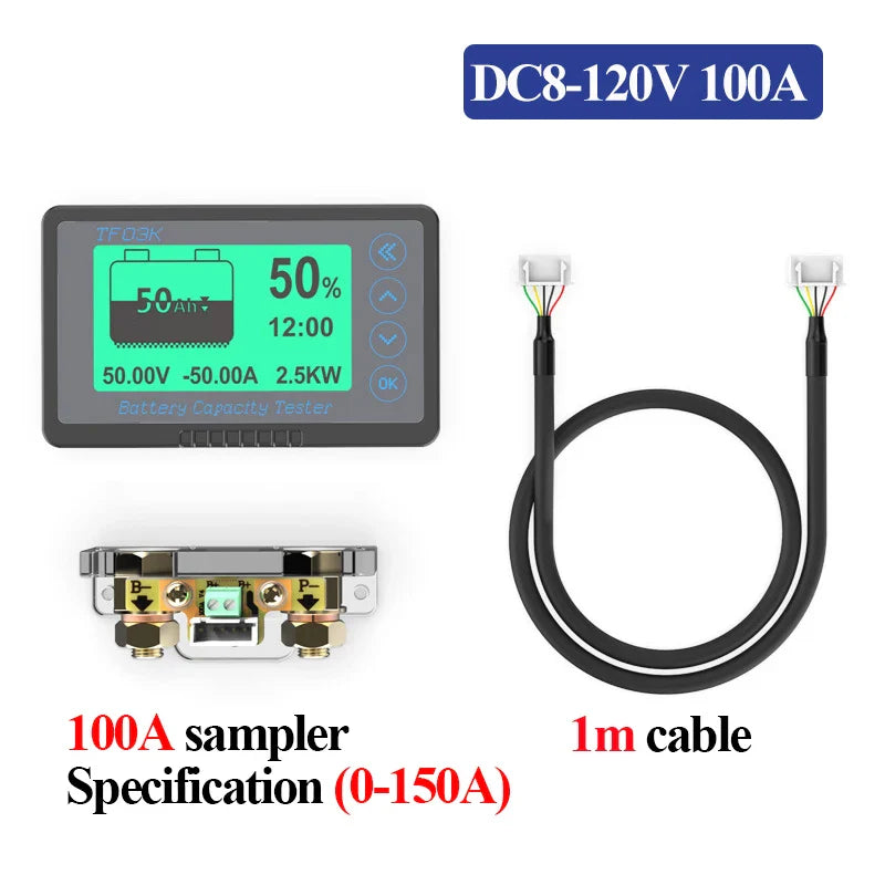 Golf Cart Battery Capacity Tester with Coulomb Counter