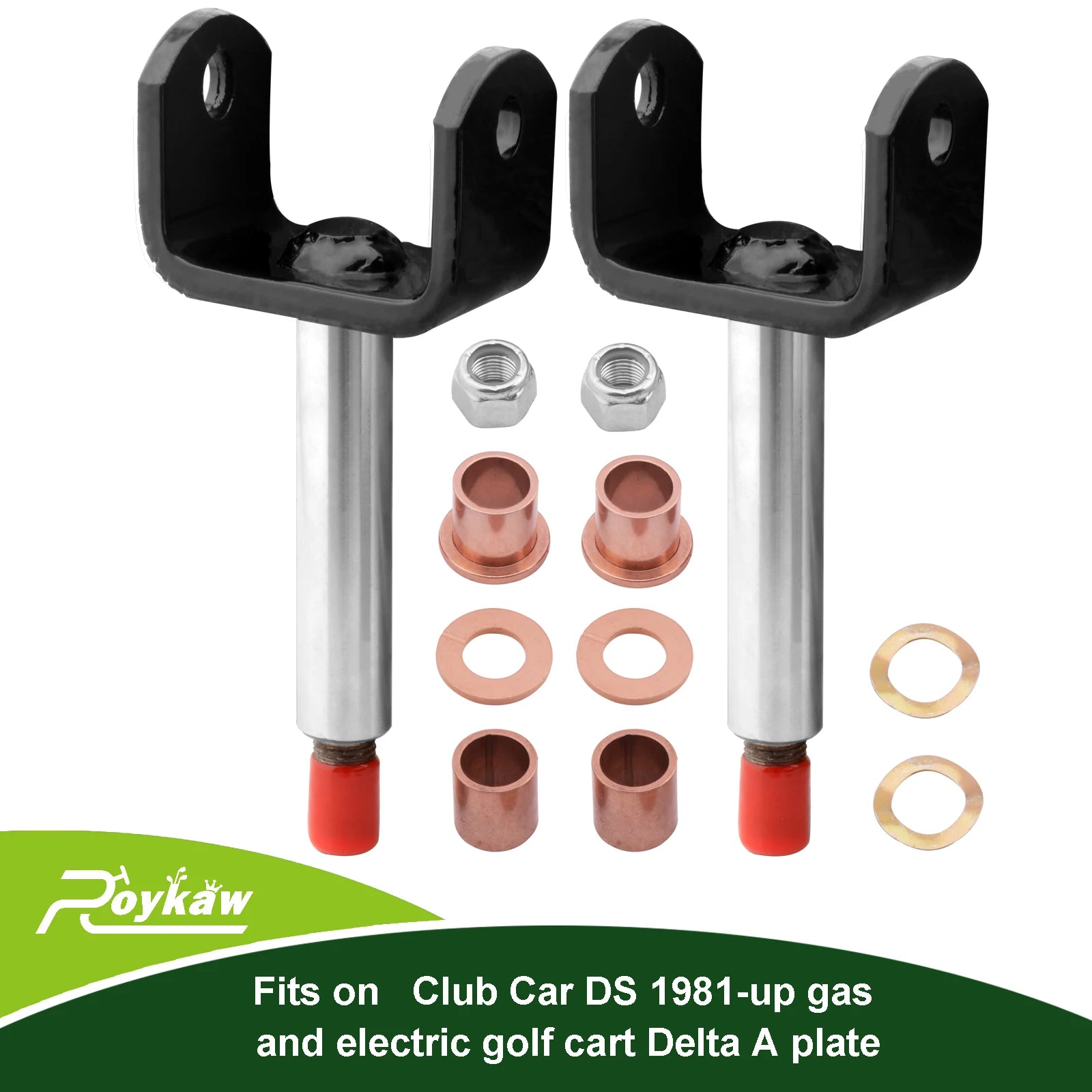 Golf Cart Kingpin Repair Kit | Club Car DS 1981-up Gas/Electric, Replaces # 1016386/ 1010150/ 1016389/ 8067/ 7048