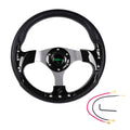 13 Inch 320mm Golf Cart Steering Wheel – PU Leather, Universal 5/6 Hole