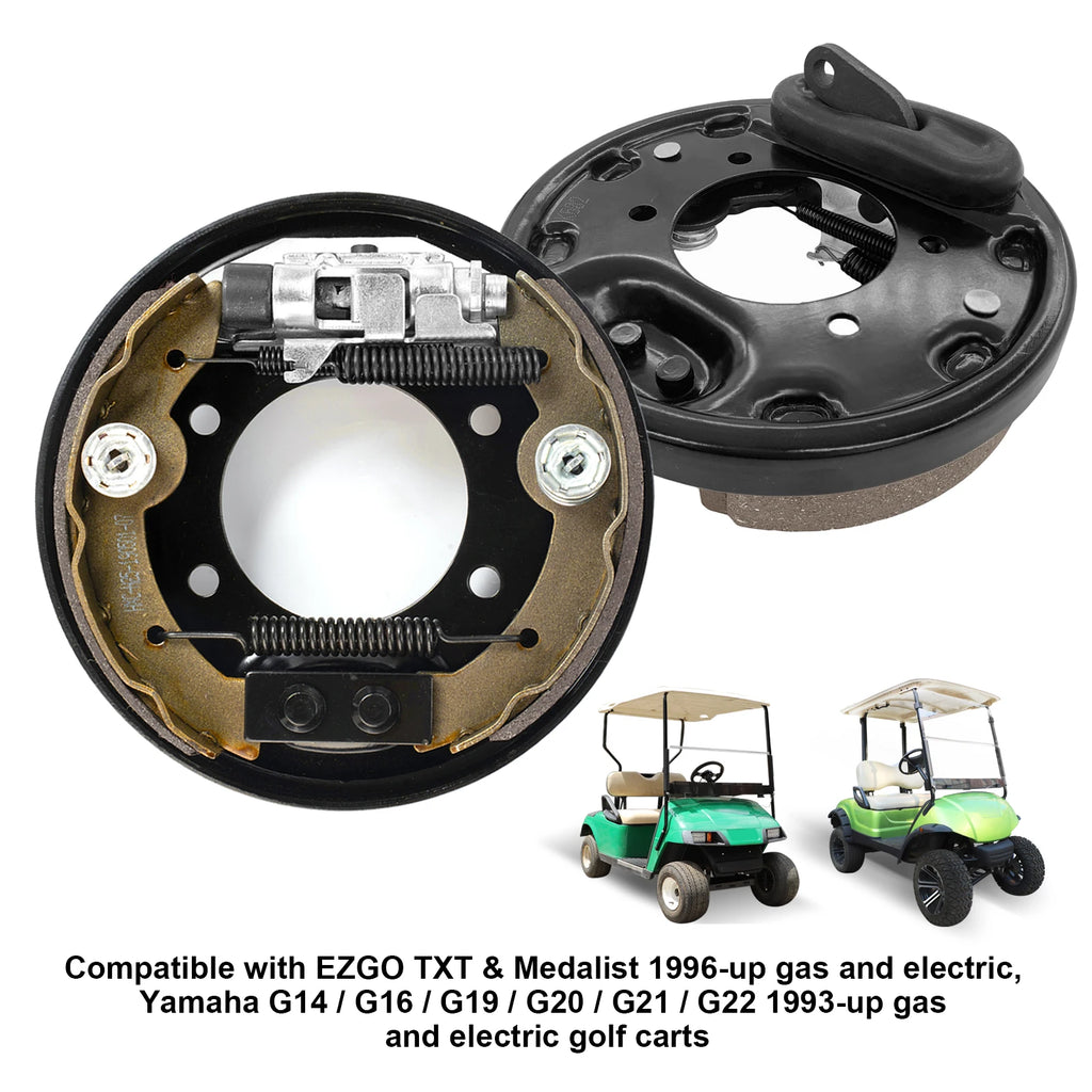 Golf Cart Brake Assembly Fit | EZGO TXT PDS & Yamaha G14-G22, Driver & Passenger Side, OEM #70998-G01, 70998-G02