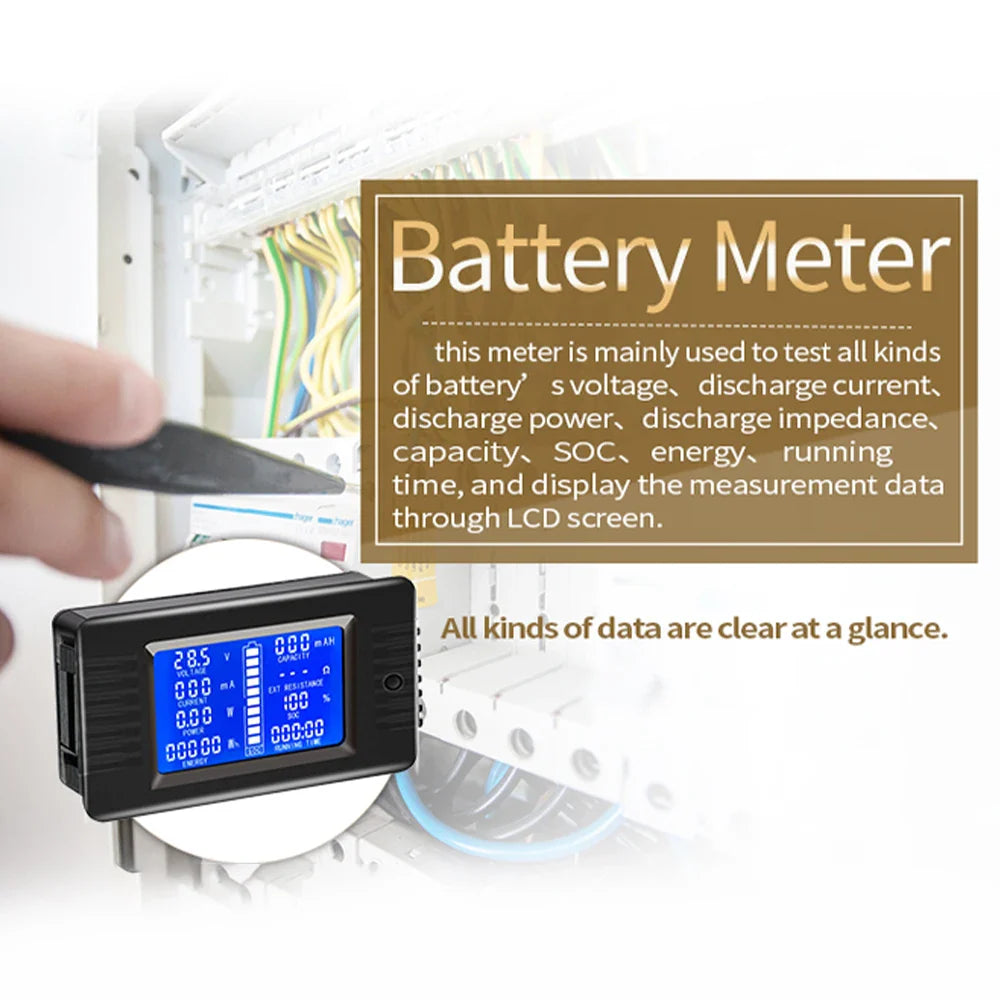 Digital Golf Cart Battery Tester with Shunt