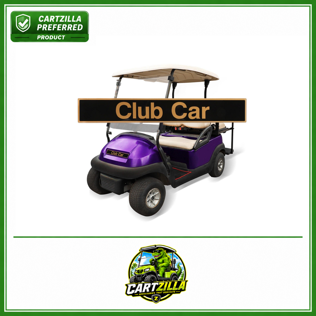 Golf Cart Name Plate/Emblem Compatible with Club Car Precedent Models, Replaces OEM # 102502601
