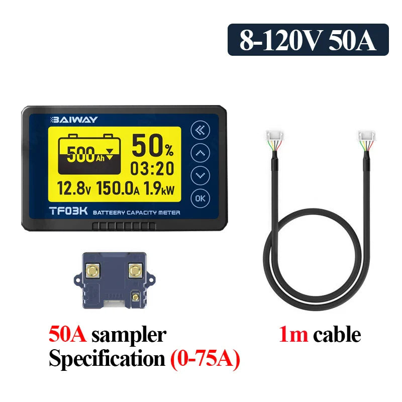 Golf Cart Battery Capacity Tester with Coulomb Counter