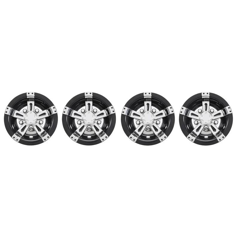 8" 5-Spoke Chrome Golf Cart Wheel Hub Cap – Fits EZGO, Club Car & Yamaha