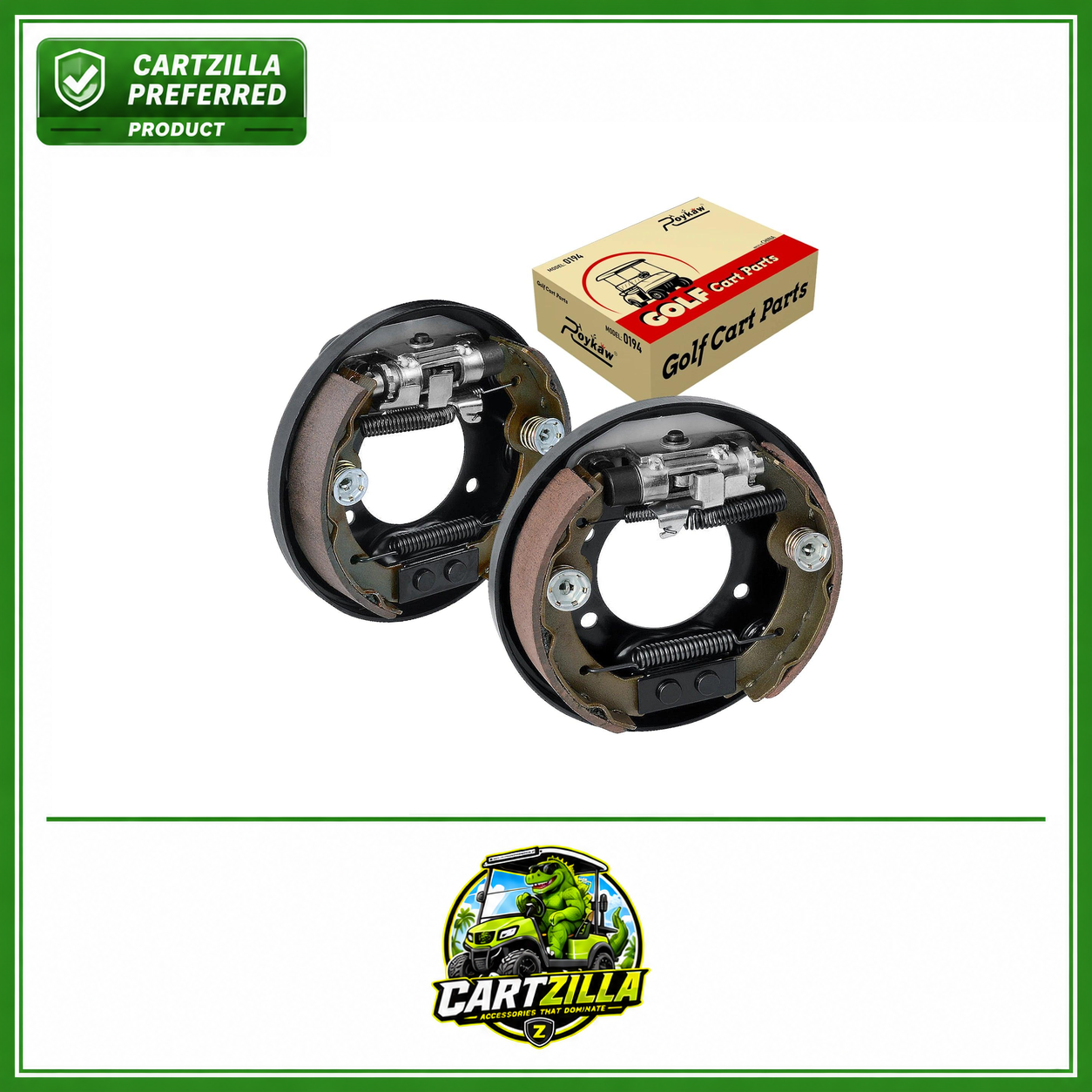 Golf Cart Brake Assembly Fit | EZGO TXT PDS & Yamaha G14-G22, Driver & Passenger Side, OEM #70998-G01, 70998-G02