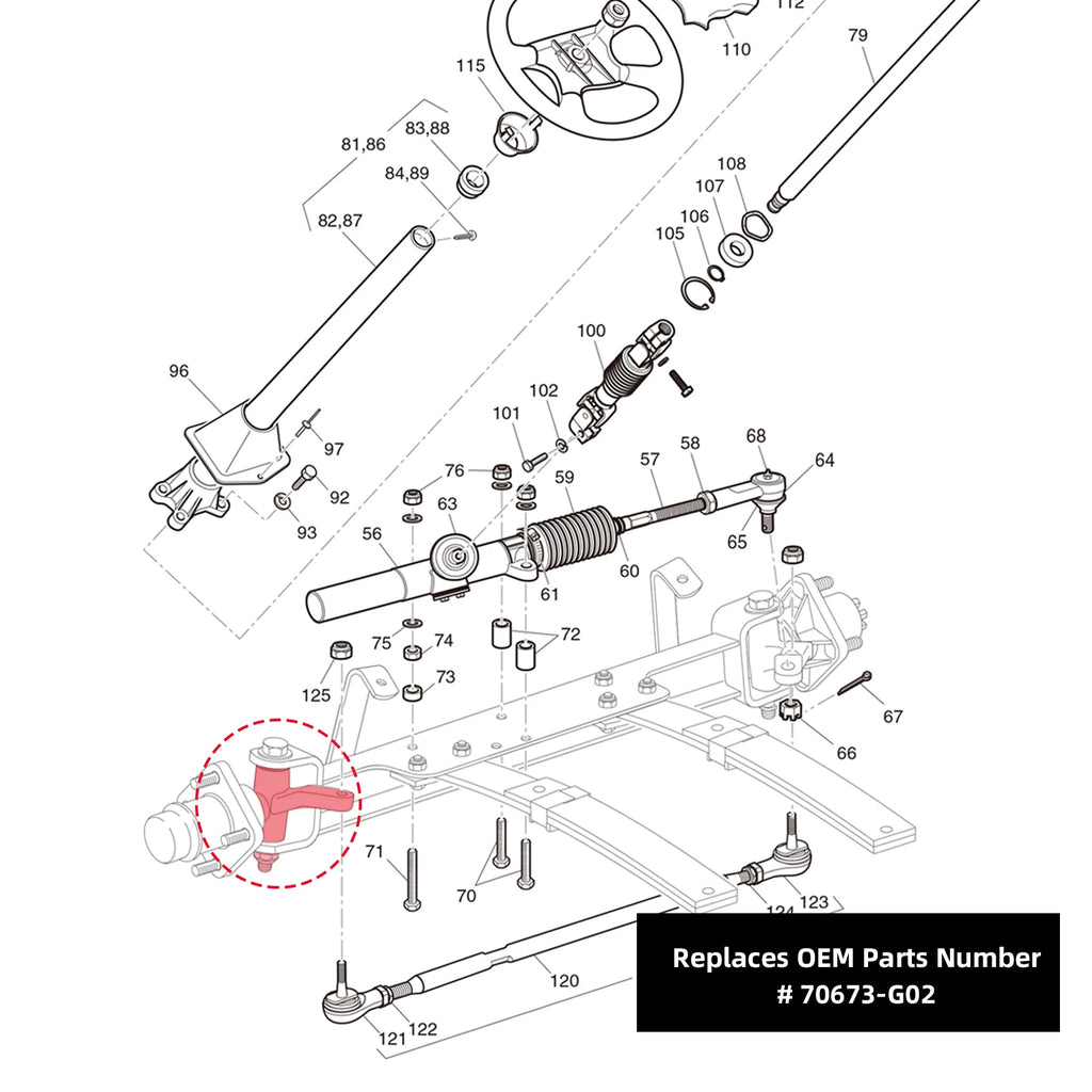 Spindle Assembly | EZGO-Cartzilla Golf Cart Parts &amp; Accessories