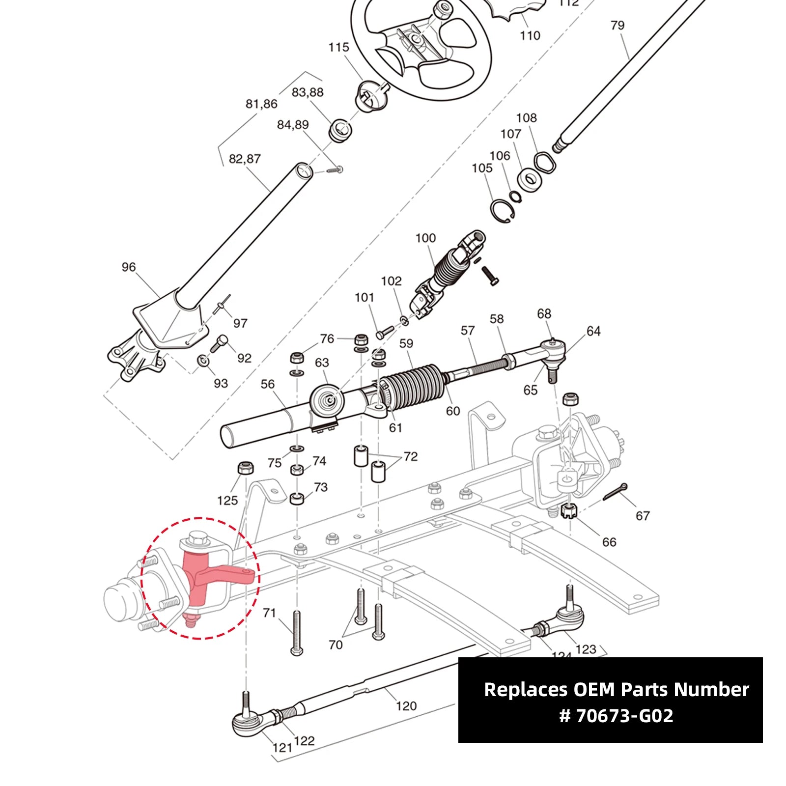 Spindle Assembly | EZGO-Cartzilla Golf Cart Parts &amp; Accessories