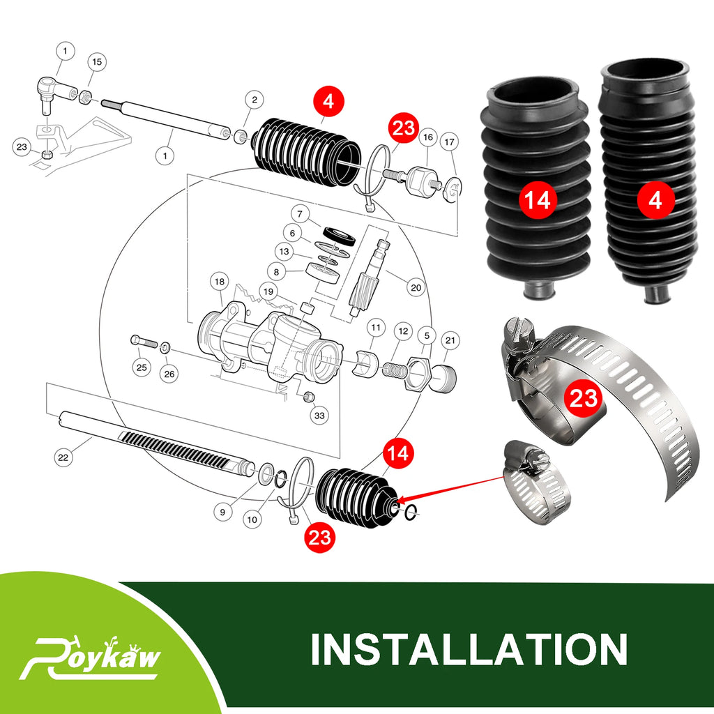 Steering Bellows | Club Car-Cartzilla Golf Cart Parts &amp; Accessories