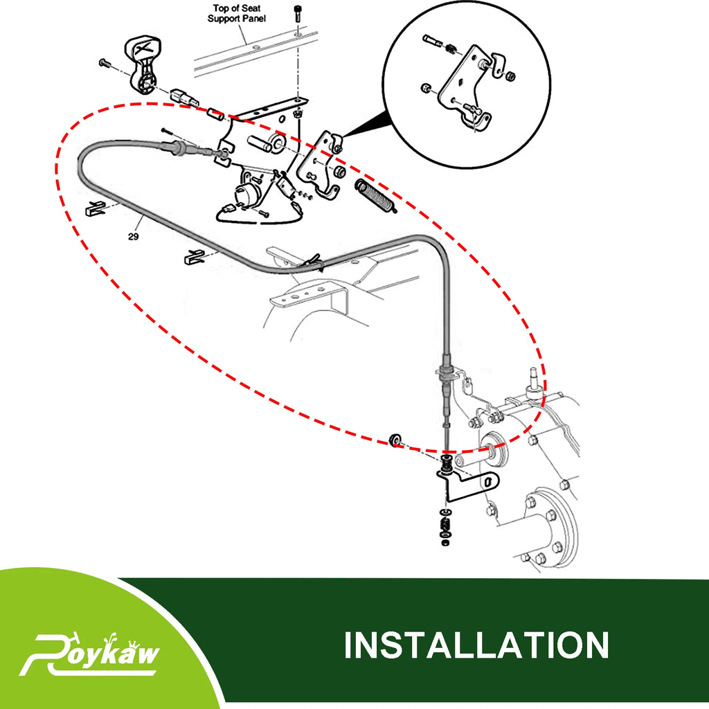 Transmission Shift Cable Forward/Reverse | EZGO-Cartzilla Golf Cart Parts &amp; Accessories