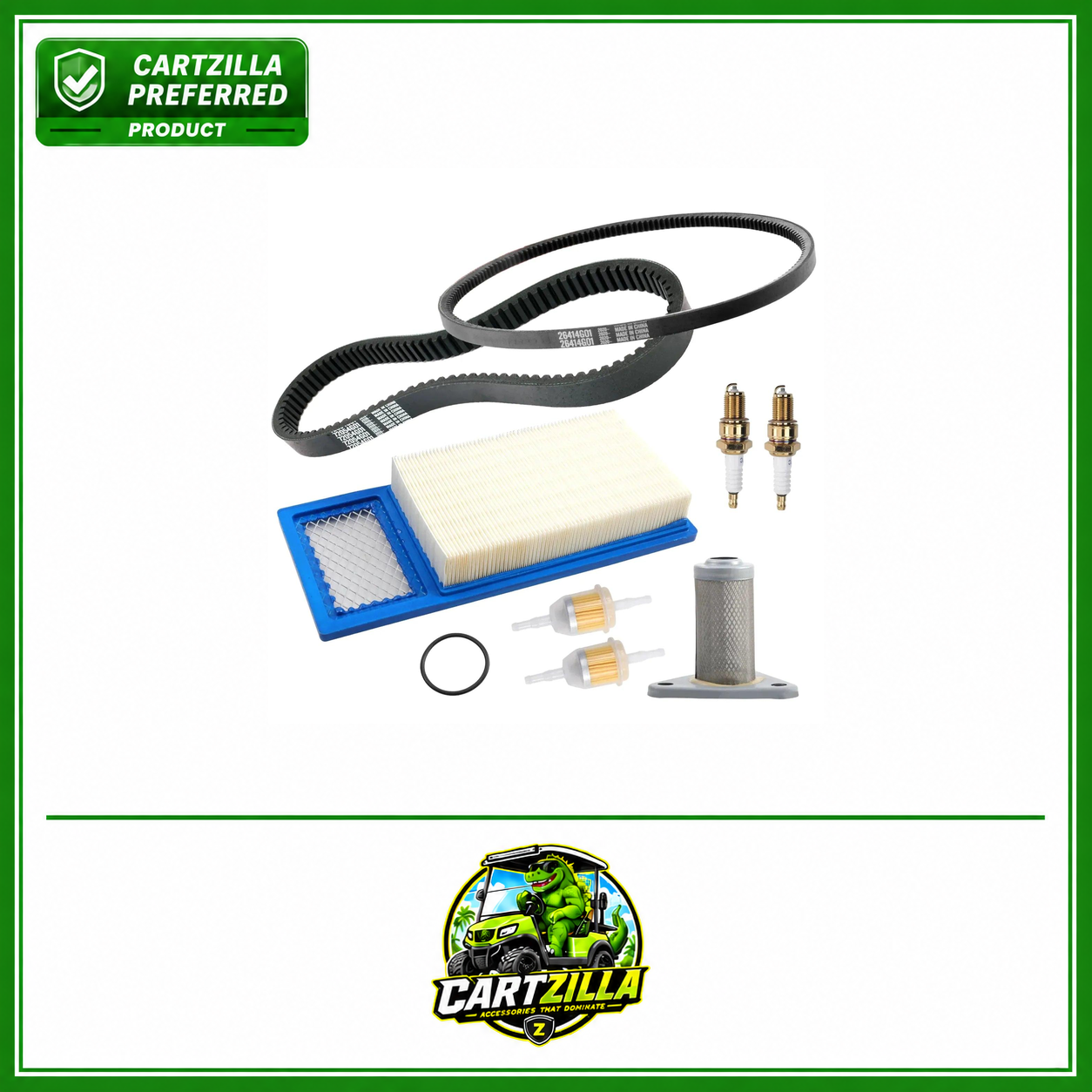 Tune Up Kit w/Drive Belt & Starter Generator Belt | EZGO 1994-2005-Cartzilla Golf Cart Parts &amp; Accessories