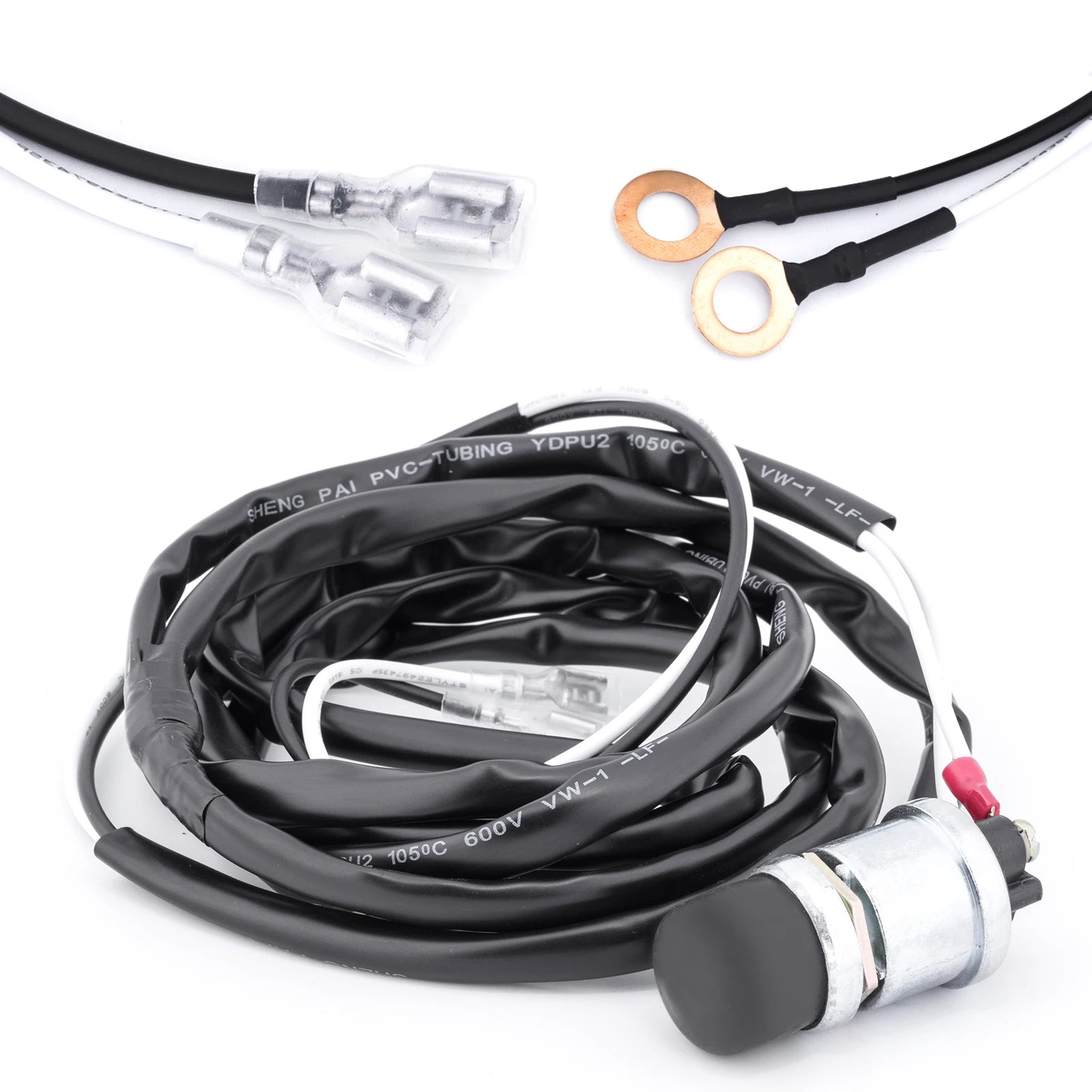Universal 12 Volt Horn Kit W/Floor Mounted Button and Wiring Harness Fit | EZGO-Cartzilla Golf Cart Parts &amp; Accessories