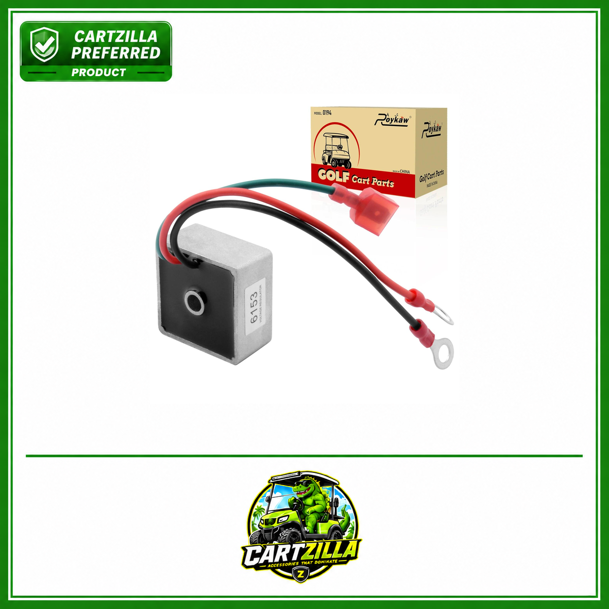 Voltage Regulator | EZGO 1984-1991-Cartzilla Golf Cart Parts &amp; Accessories