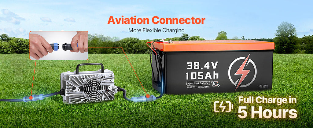 36V/48V 105Ah LiFePO4 Golf Cart Lithium Battery with BMS