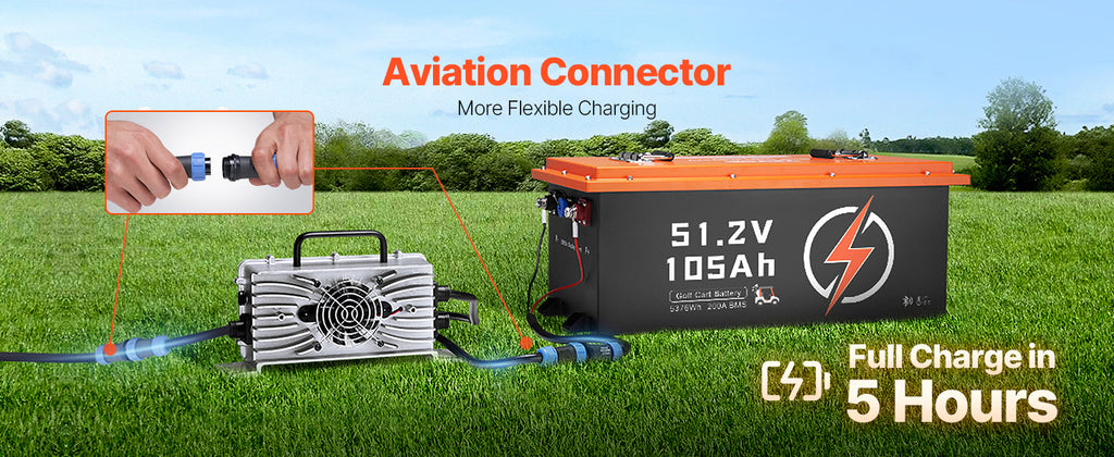 36V/48V 105Ah LiFePO4 Golf Cart Lithium Battery with BMS