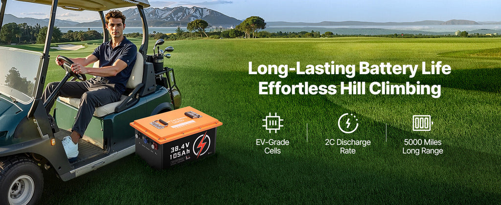 36V/48V 105Ah LiFePO4 Golf Cart Lithium Battery with BMS